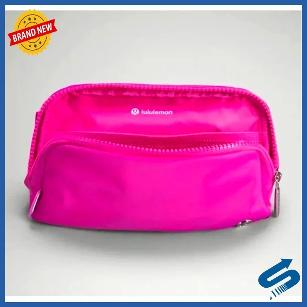 Water-Resistant Belt Bag with Phone Pocket, 1L Capacity, 7.5x5x2 Inches